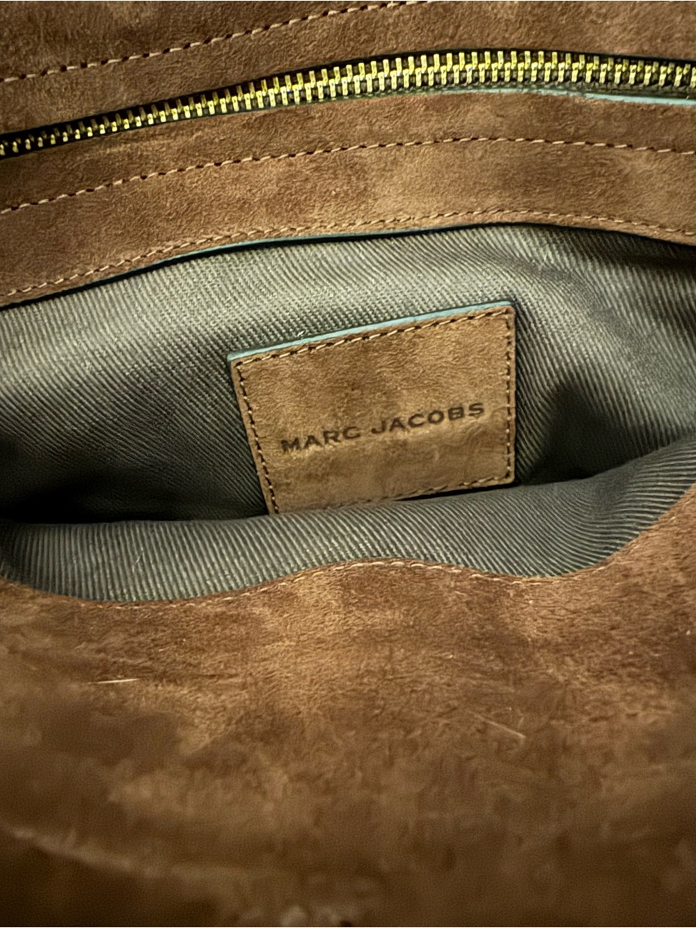 NWT Marc Jacobs THE SUEDE DAKOTA SATCHEL Dark Brown - Picture 12 of 15